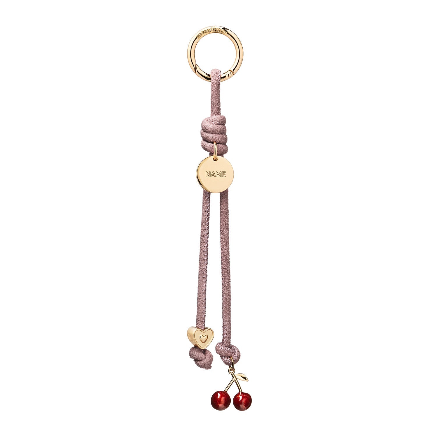 Cherry Love Charm Suede