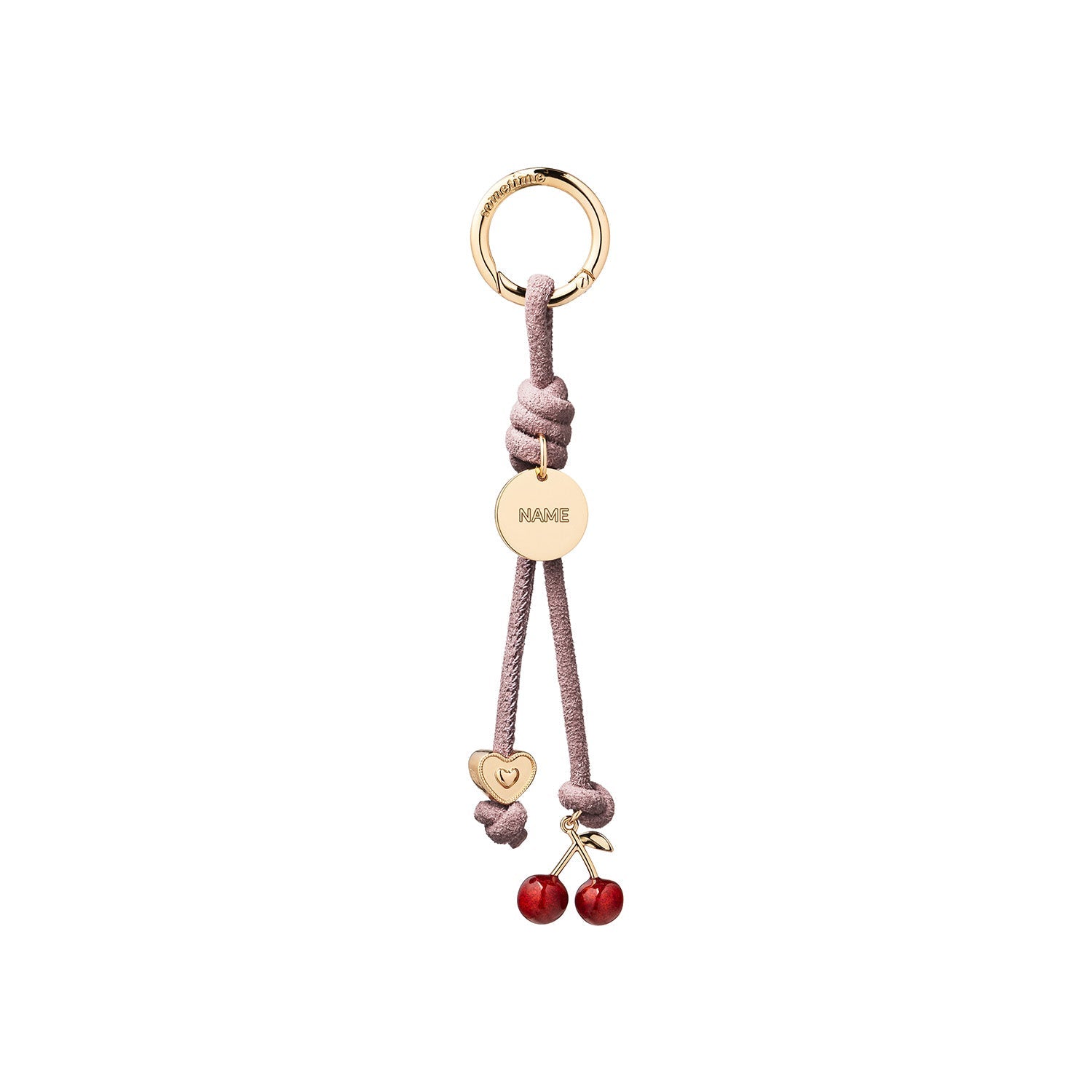 Cherry Love Mini Charm Suede