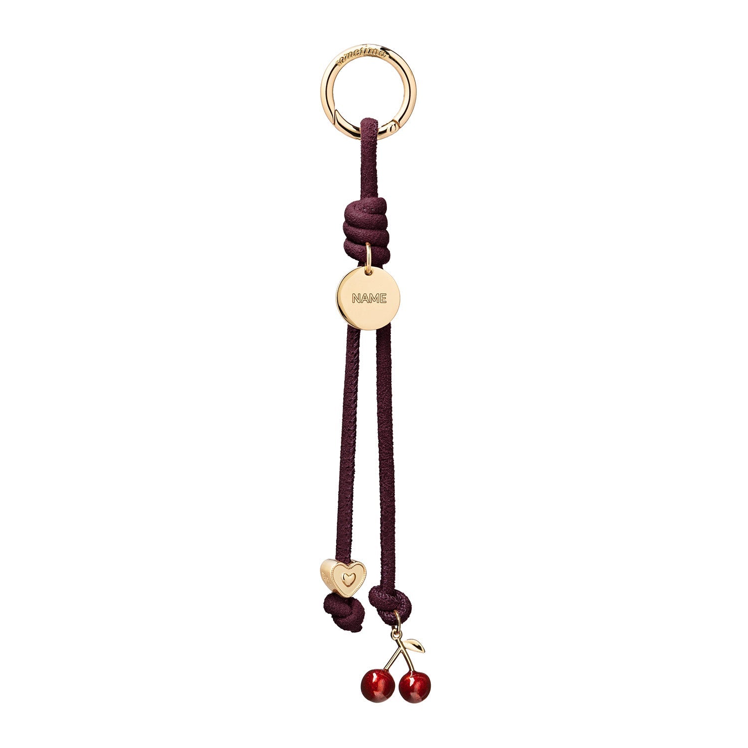 Cherry Love Charm Suede