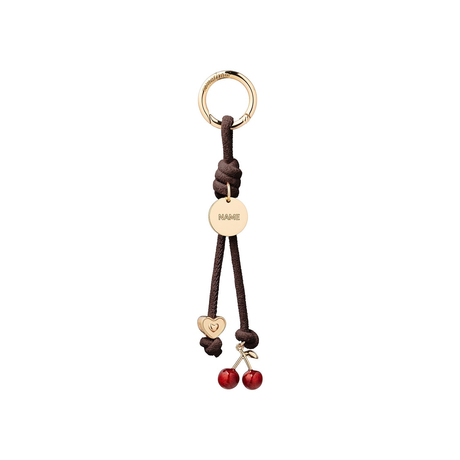 Cherry Love Mini Charm Suede